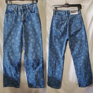Urban Outfitters The Ragged Priest Denim Floral Jeans for Women Size 26
